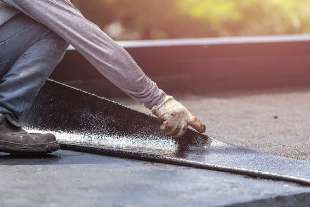 Professional Exterior Waterproofing technician working in Chippewa Lake, MI